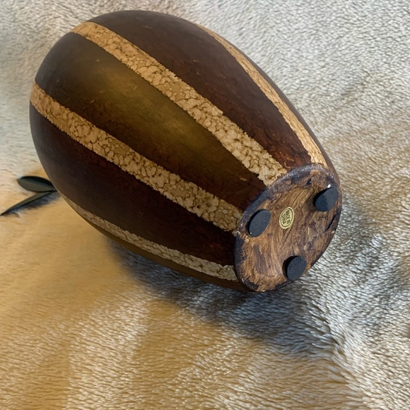 Beautiful decorative pot brown and tan print. - Picture 5 of 7